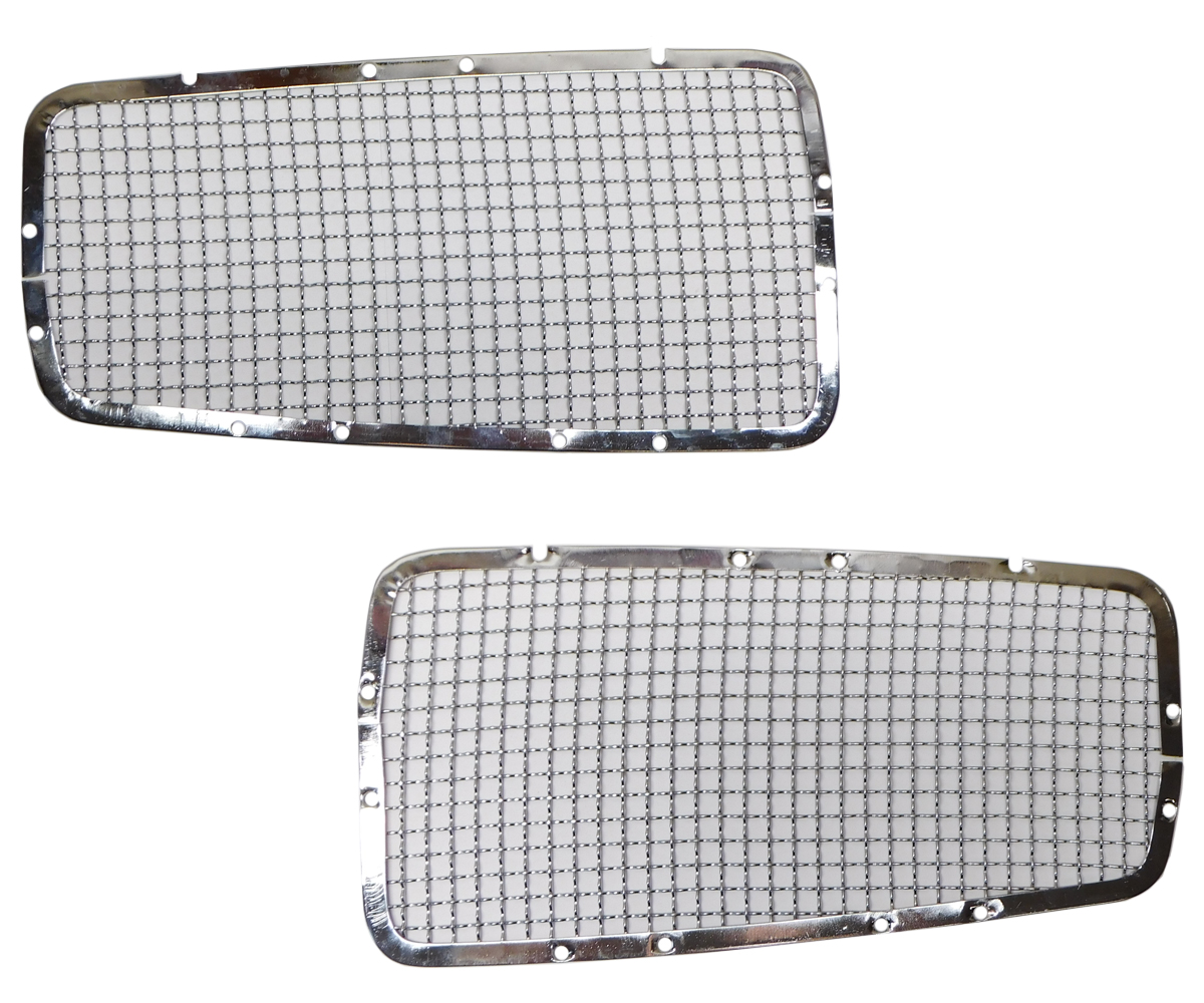 1971 Pontiac GTO/LeMans/Tempest GRILLES - GRILLE WITH SQUARE PATTERN MESH. THESE HAVE A BEAUTIFUL CHROME FINISH AND ARE SOLD IN PAIRS. YOU CAN ALSO USE THESE ON 1972 MODELS IF YOU WANT THE WIRE MESH STYLE | GH10225G