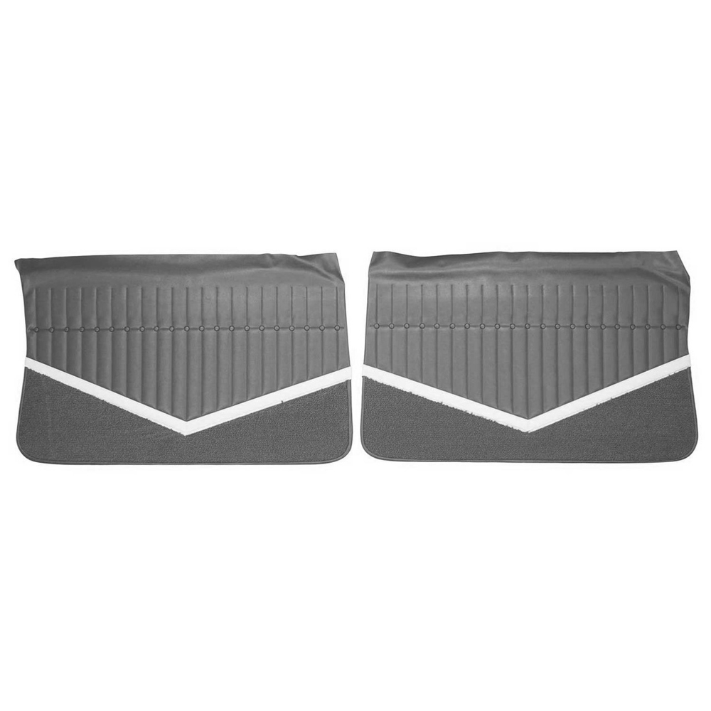 1964 Buick Skylark/GS/Regal/GN FRONT DOOR PANELS (PUI UNASSEMBLED) RED/WHITE - PR | IN10112S