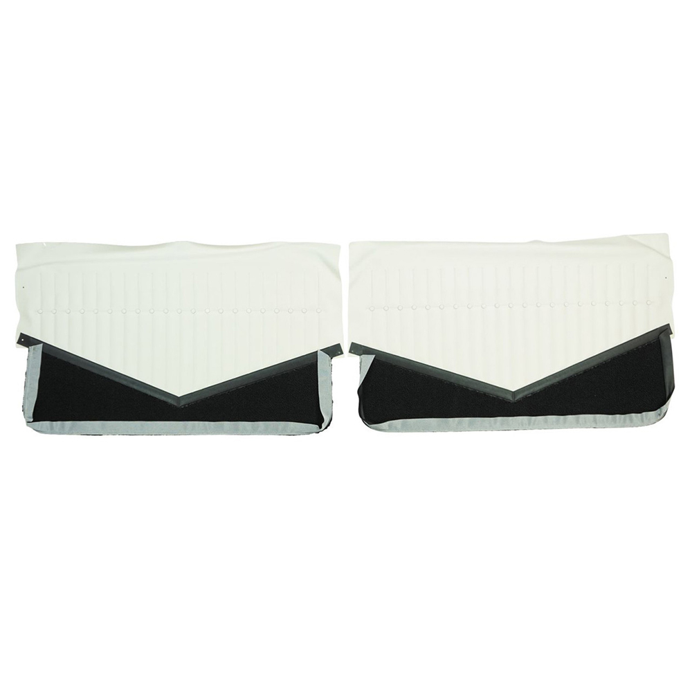 1964 Buick Skylark/GS/Regal/GN FRONT DOOR PANELS (PUI UNASSEMBLED) WHITE/BLACK - PR | IN10115S