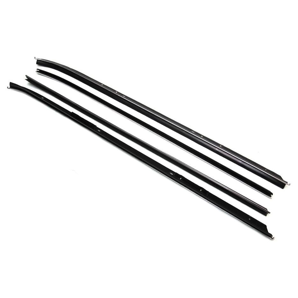 1970 Pontiac Firebird/TransAm WINDOWFELT KIT INNERS & OUTERS WITH FLAT CHROME BEAD (THESE ARE VERY NICE REPRODUCTIONS THAT WE HAD MADE, THESE ARE NOT MADE BY PUI OR RE-POPS) - 4 PC SET | WS6023Z