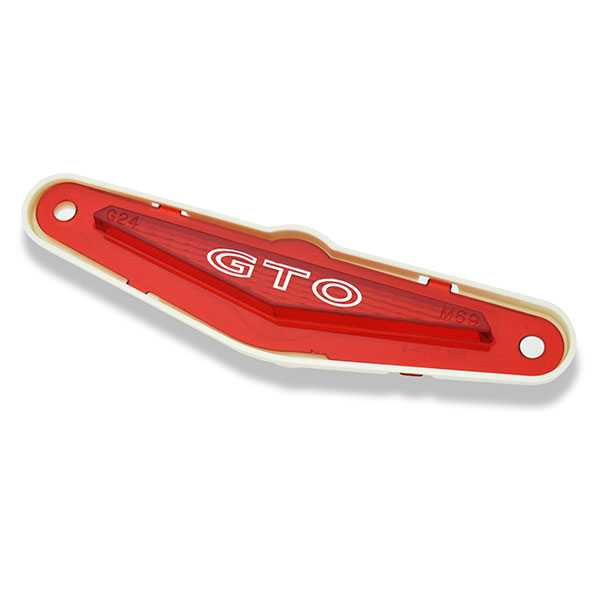 1969 Pontiac GTO/LeMans/Tempest GTO REAR QUARTER SIDE MARKER LAMP ASSEMBLY COMPLETE - KIT INCLUDES ONE RED SIDE MARKER LENS AND ONE WHITE PLASTIC HOUSING. SOLD EACH | XL10236G