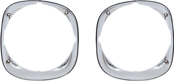 1974 Pontiac Firebird/TransAm HEADLAMP BEZELS (CHROME) - PR GM 492667 & 492666 | GH10429F