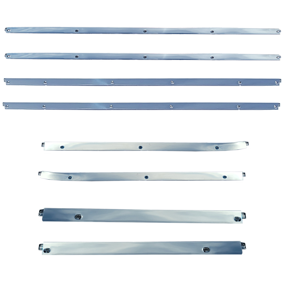 1967 Chevrolet Nova/Chevy II FRONT DOOR & REAR QUARTER TRIM PANEL MOLDING 8PC SET | IN10217N