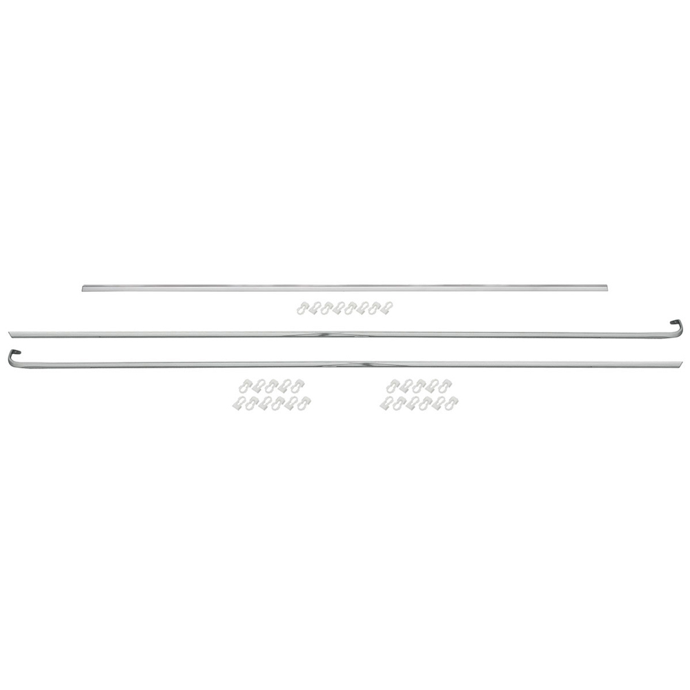 1987 Chevrolet El Camino UPPER BODY SIDE MOLDING KIT FOR TWO-TONE CARS (INCLUDES QUARTER & TAILGATE MOLDINGS) - 3 PC SET | XP10472E