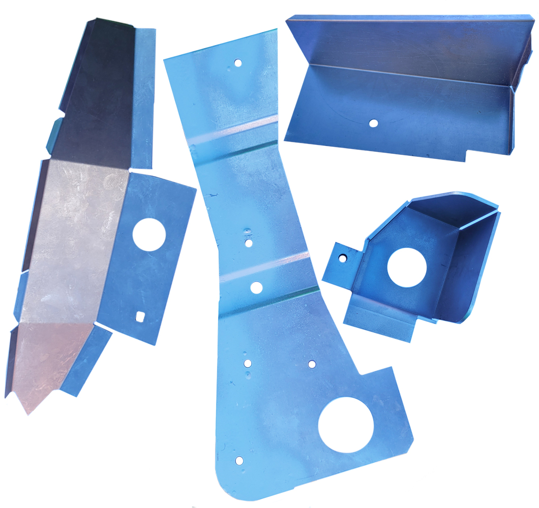 1968 Buick Skylark/GS/Regal/GN REPAIR KIT LH SIDE - 4 PIECE KIT - REPAIRS THE SHEET METAL WHERE THE CORE SUPPORT MEETS THE INNER FENDER. MUST BE WELDED | BP10495S