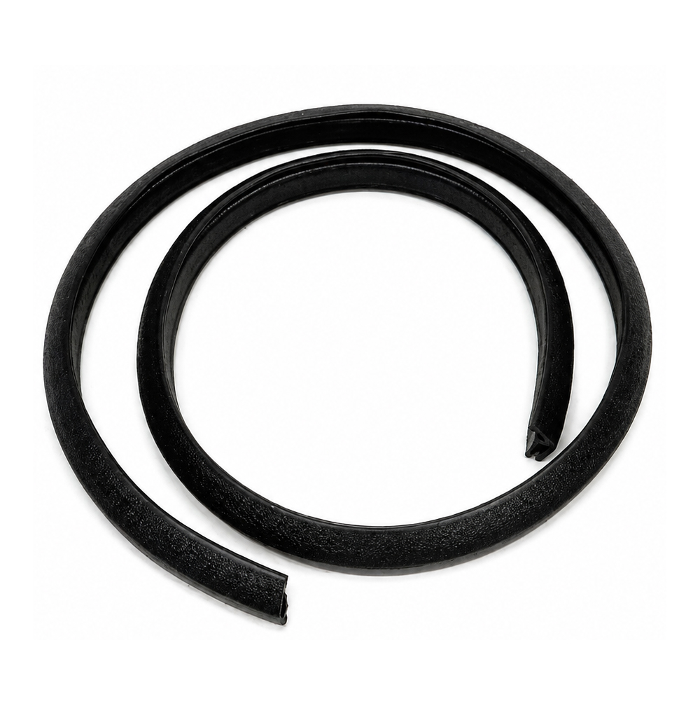 1973 Pontiac Firebird/TransAm FRONT UPPER WINDSHIELD INTERIOR HEADLINER TRIM MOLDING VINYL (BLACK) - EA | IN10491F