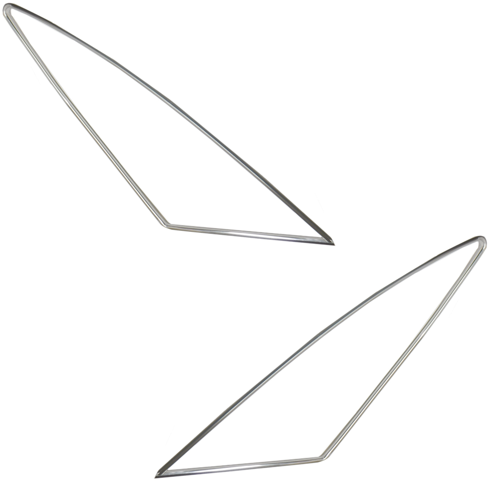 1976 Pontiac GTO/LeMans/Tempest OPERA WINDOW MOLDINGS - LARGER, NON-FORMAL SIDE OPERA WINDOWS. DIMENSIONS ARE 34 3/4