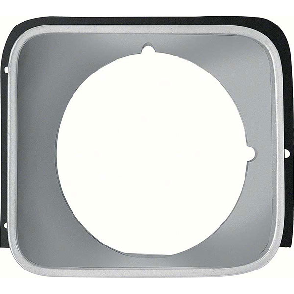 1977 Chevrolet Nova/Chevy II STANDARD SILVER PAINTED HEADLAMP BEZEL (REPRODUCTION) - LH | GH10490N