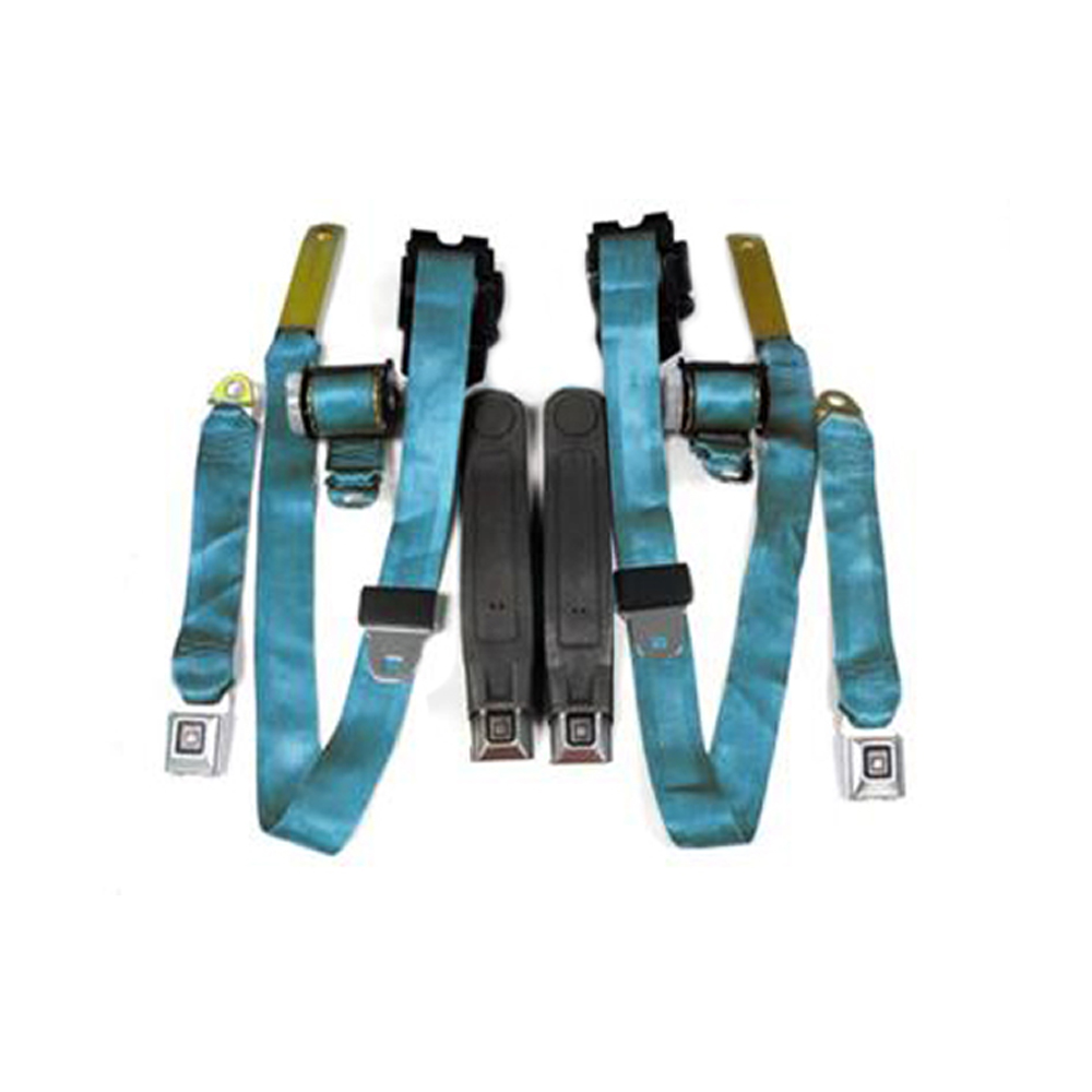 1980 Pontiac Firebird/TransAm FACTORY SEAT BELT SET FRONT AND REAR - BRIGHT BLUE | IN10687F