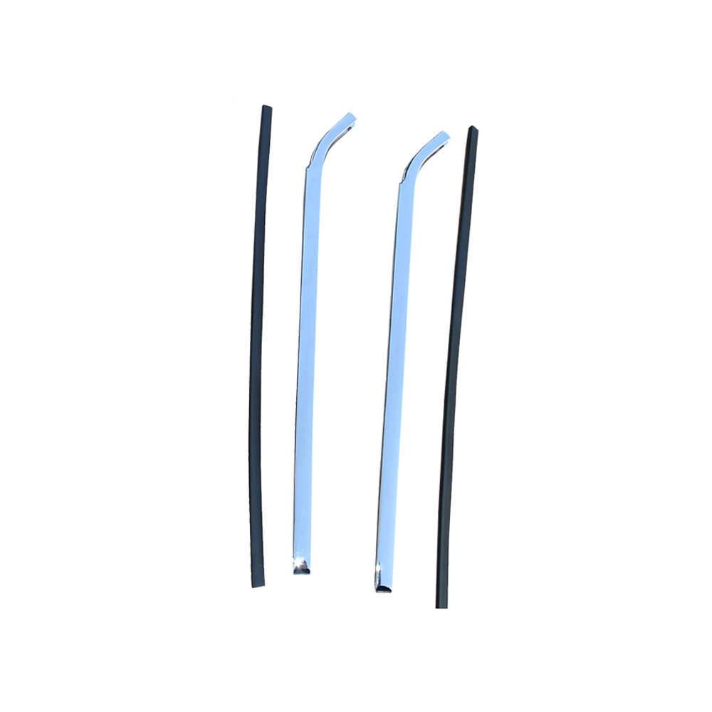 1966 Chevrolet Nova/Chevy II QUARTER WINDOW VERTICAL CHROME MOLDINGS (MOLDING THAT MOUNT TO FRONT EDGE OF GLASS AND HOLD SEAL) - PR | XP10810N