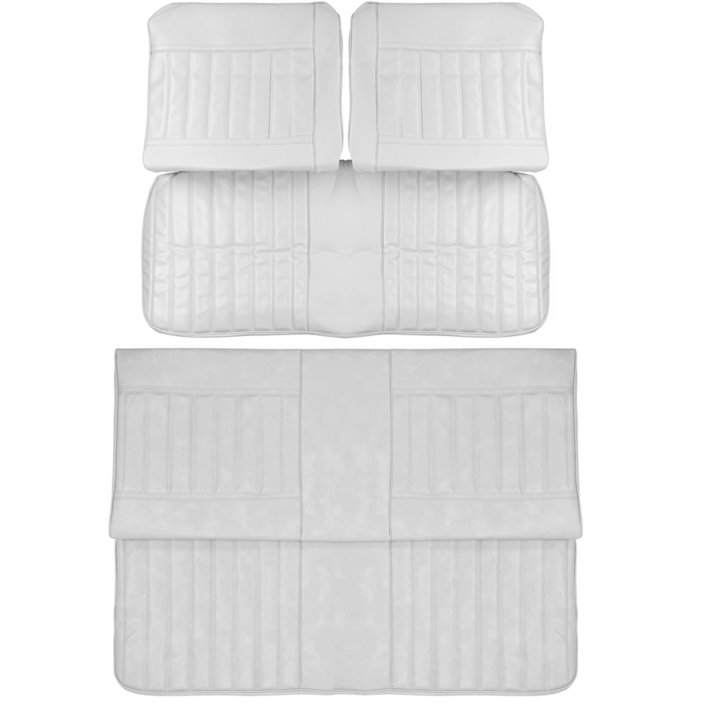 1971 Buick Skylark/GS/Regal/GN PUI SEAT COVERS - CUSTOM FRONT SPLIT BENCH WITHOUT ARMREST & REAR BENCH COMPLETE SET (CONV.) | IN10804S