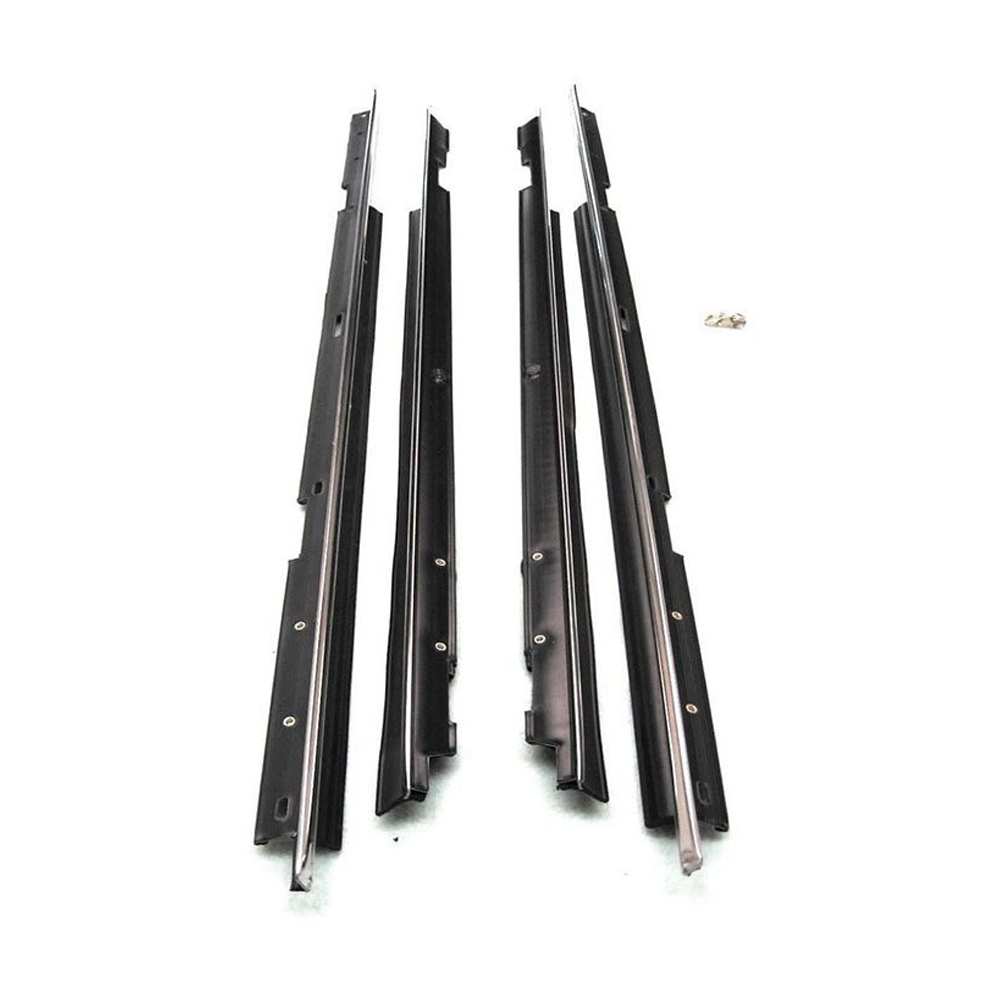1980 Chevrolet Impala/Caprice/Bel Air WINDOWFELT KIT 4 DOOR REAR ONLY (INNERS & OUTERS) - 4 PC (OEM) | WS10834P