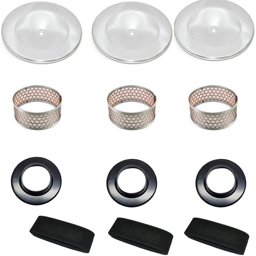 1966 Pontiac GTO/LeMans/Tempest AIR CLEANER SET WITH FOAM ELEMENTS AND SCREENS | TP10915Z