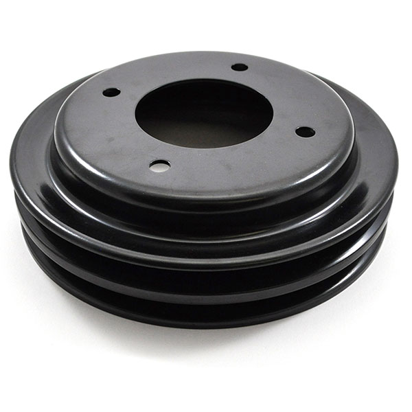1970 Pontiac Firebird/TransAm CRANK PULLEY WITH A/C (2 GROOVE) - LOWER CRANK PULLEY. FITS 350 / 400 / 455 MOTORS. NUMBER STAMPED ON PULLEY IS 480508XR | EN10938F