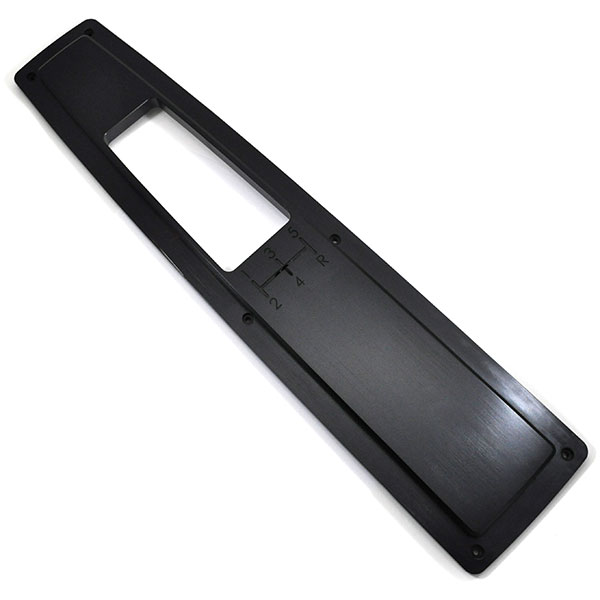 1971 Chevrolet Chevelle/Malibu BILLET ALUMINUM CONSOLE TOP PLATE COVER (5-SPEED MANUAL) BLACK ANODIZED | CP10954V