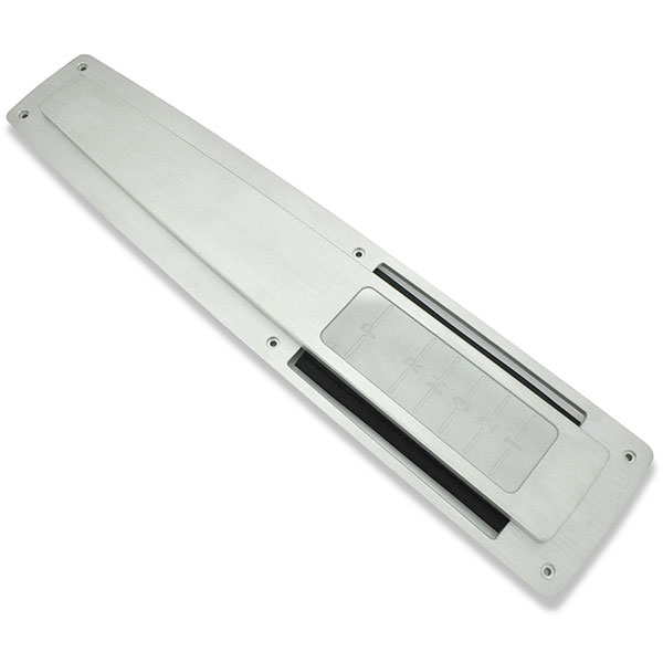 1971 Chevrolet Chevelle/Malibu BILLET ALUMINUM CONSOLE TOP PLATE COVER (AUTOMATIC 3-SPEED) BRUSHED - CLEAR | CP10965V