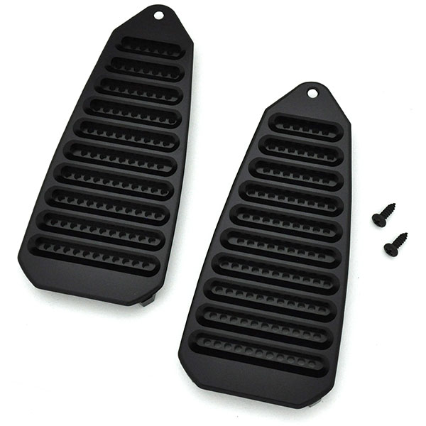 1969 Pontiac Firebird/TransAm DOOR JAMB VENTS (BILLET ALUMINUM) BLACK ANODIZED - PR | BP10952F