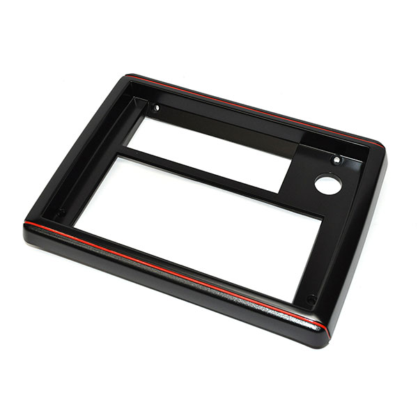 1986 Chevrolet Monte Carlo RADIO FACE PLATE (SS BLACK WITH RED TRIM) - EA | IN1107C