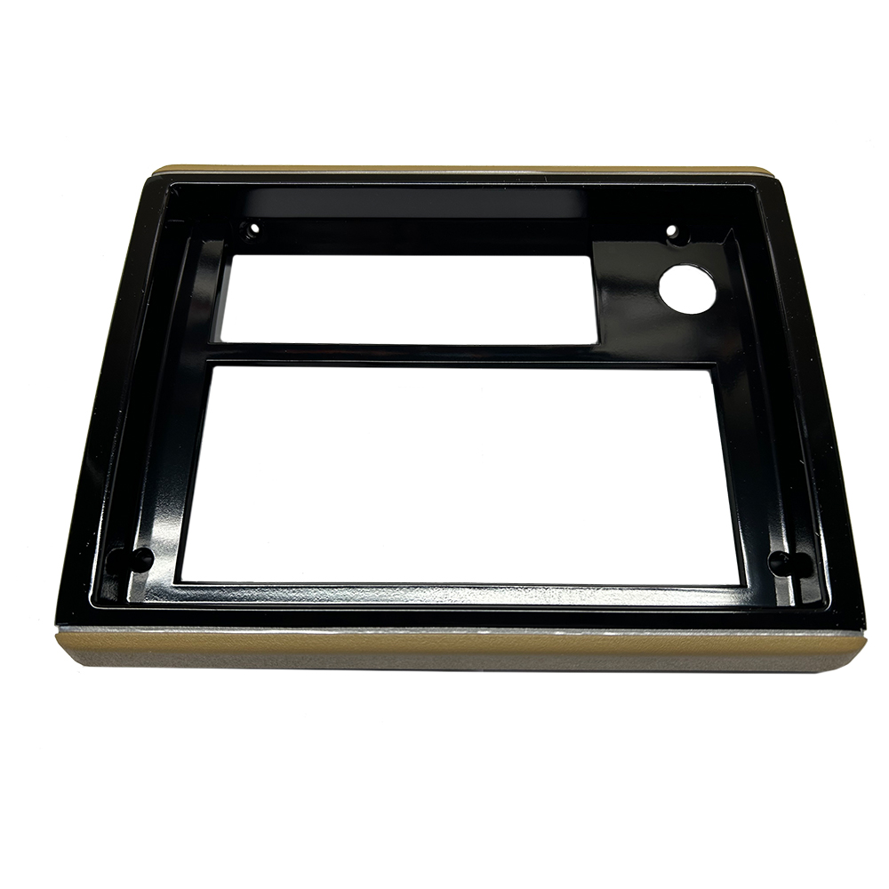 1988 Chevrolet Monte Carlo RADIO FACE PLATE (DARK SADDLE WITH SILVER TRIM) - EA | IN1106C