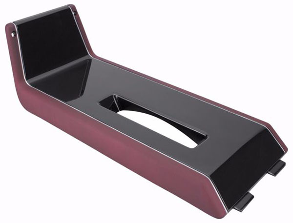 1988 Chevrolet Monte Carlo CONSOLE TOP PLATE (AUTO) DARK CLARET WITH SILVER TRIM - EA | CP1024C