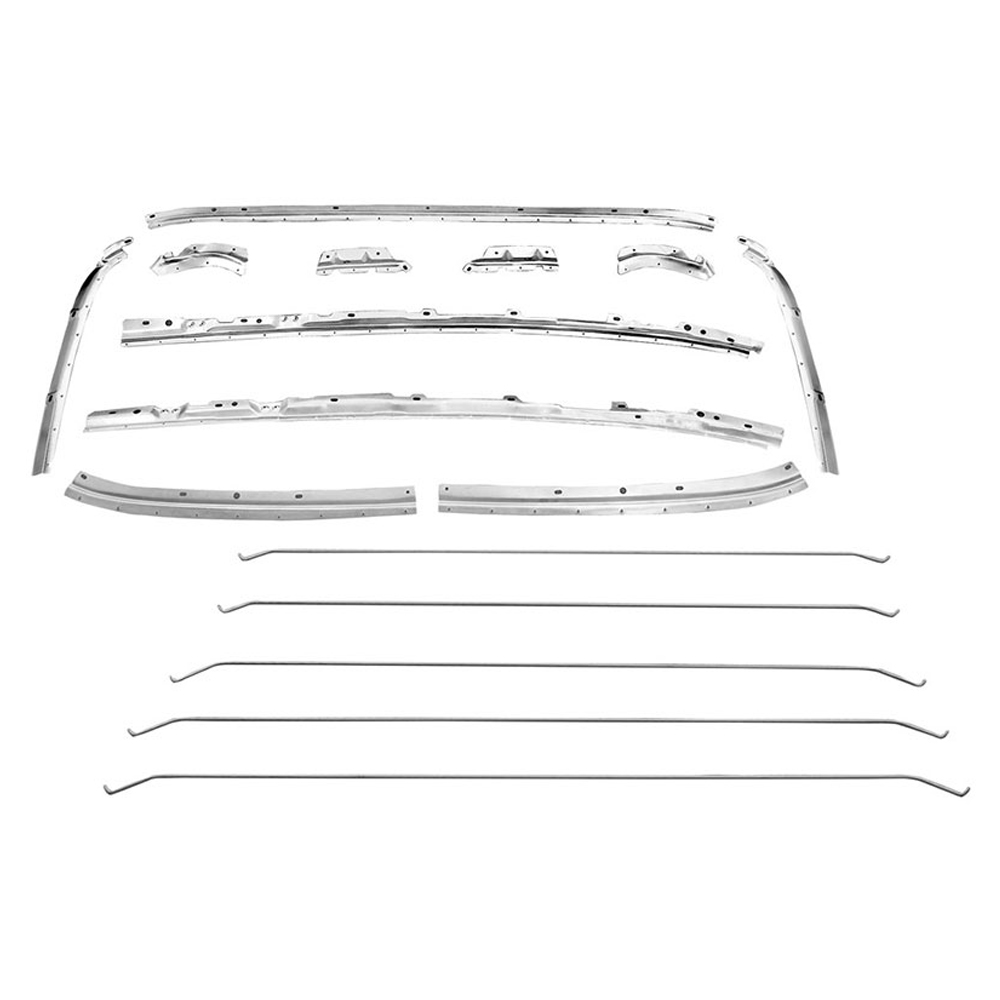 1972 Buick Skylark/GS/Regal/GN METAL HEADLINER SUPPORT STRIP SET (1418P) INCLUDES 11 STRIPS AND 5 BRACES - EA | IN11119Z