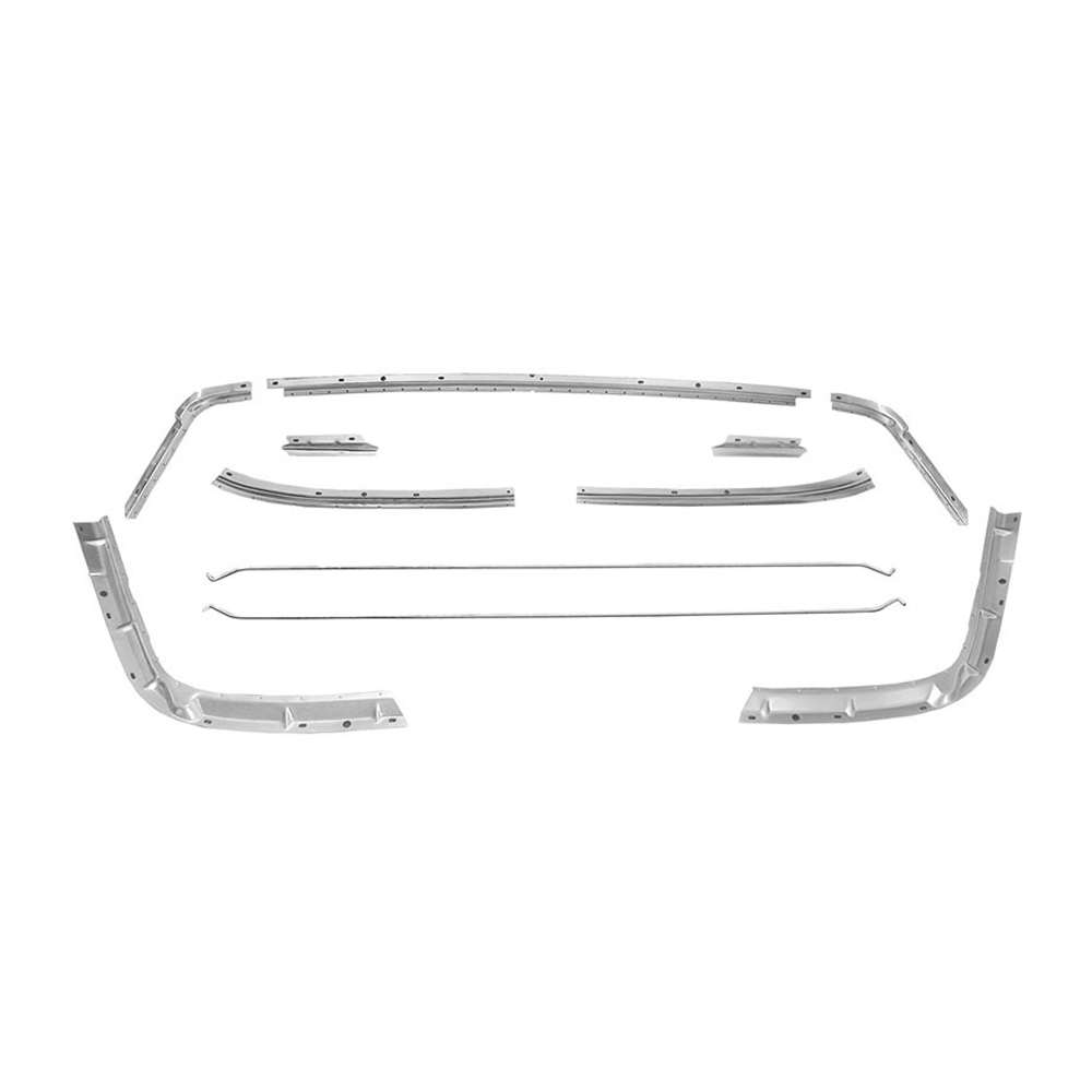 1971 Chevrolet El Camino METAL HEADLINER SUPPORT STRIP SET (1418T) INCLUDES 9 STRIPS AND 2 HEADLINER BOWS - 11 PC SET | IN11069E
