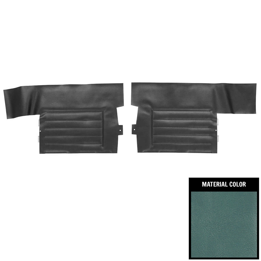 1965 Buick Skylark/GS/Regal/GN REAR QUARTER TRIM PANELS CONVERTIBLE (PUI UNASSEMBLED) DARK BLUE - PR | IN11249S