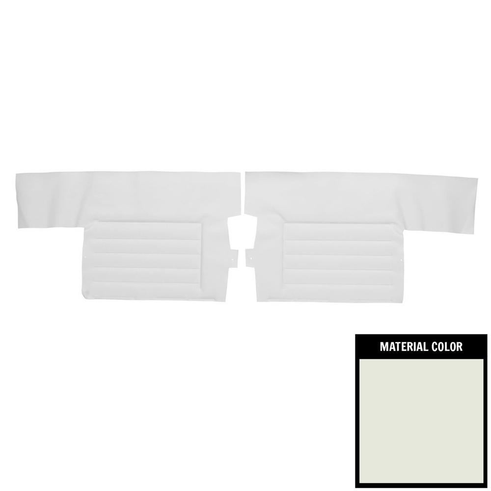 1965 Buick Skylark/GS/Regal/GN REAR QUARTER TRIM PANELS CONVERTIBLE (PUI UNASSEMBLED) WHITE - PR | IN11251S