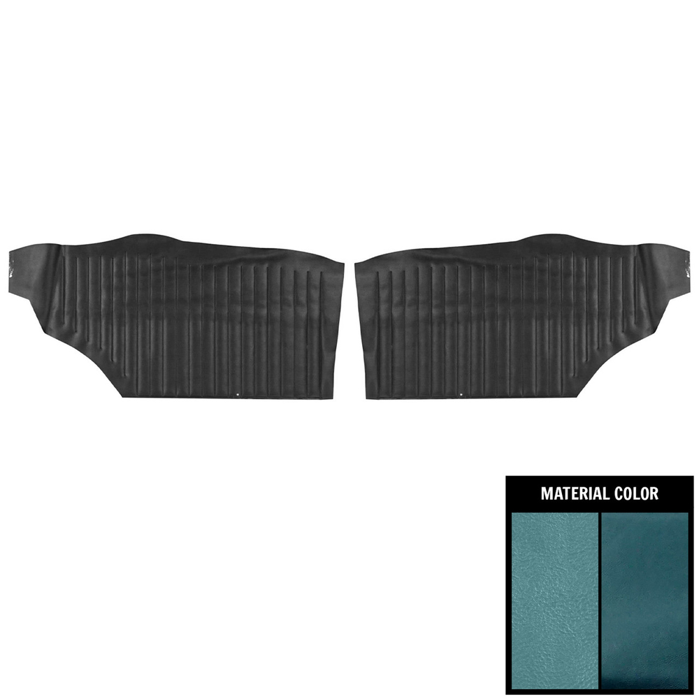 1970 Buick Skylark/GS/Regal/GN REAR QUARTER TRIM PANELS CUSTOM SKYLARK COUPE (PUI UNASSEMBLED) 2 TONE BLUE - PR | IN11255S