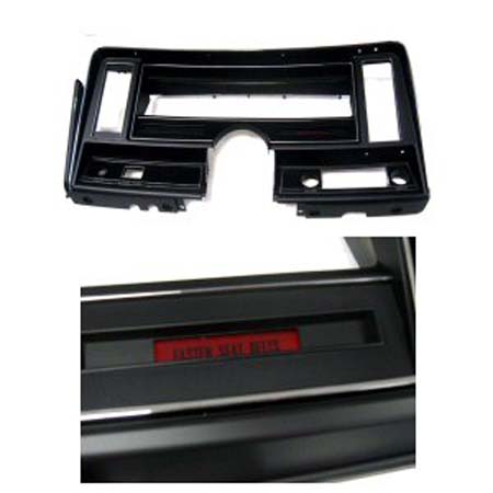 1971 Chevrolet Nova/Chevy II DASH BEZEL WITH A/C SHOW QUALITY - SHOW QUALITY CHROME PLATED PLASTIC DASH BEZEL WITH A/C.  FITS CARS WITH OR WITHOUT GAUGES. THIS DASH HOUSING HAS THE SEAT BELT LIGHT WARNING OPTION | IN11267N