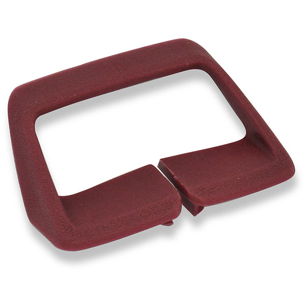 1976 Pontiac GTO/LeMans/Tempest SEAT BELT LOOP GUIDE RED/MAROON RECTANGLE GM # 1708135 - EA | IN12267Z