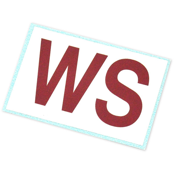 1968 Pontiac GTO/LeMans/Tempest WS ENGINE CODE DECAL - FACTORY DECAL THAT MOUNTS ON THE FRONT PASSENGER SIDE OF THE ENGINE BLOCK | DC12283Z