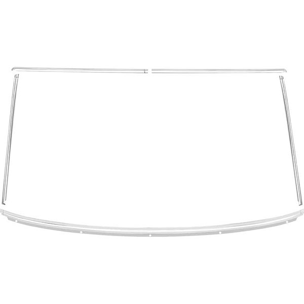 1976 Chevrolet Nova/Chevy II REAR WINDOW MOLDING SET (5 PIECE) | XP12376N