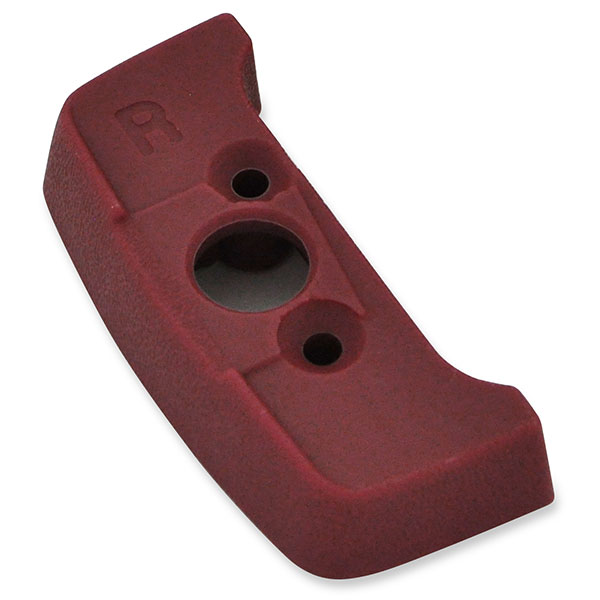 1976 Pontiac GTO/LeMans/Tempest SEAT BELT SHOULDER GUIDE ESCUTCHEON ON SEAT #20552359 (RED) - RH | IN12347Z