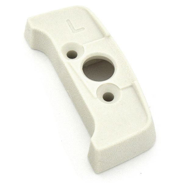 1975 Pontiac GTO/LeMans/Tempest SEAT BELT SHOULDER GUIDE ESCUTCHEON ON SEAT #20552356 (WHITE) - LH | IN12350Z