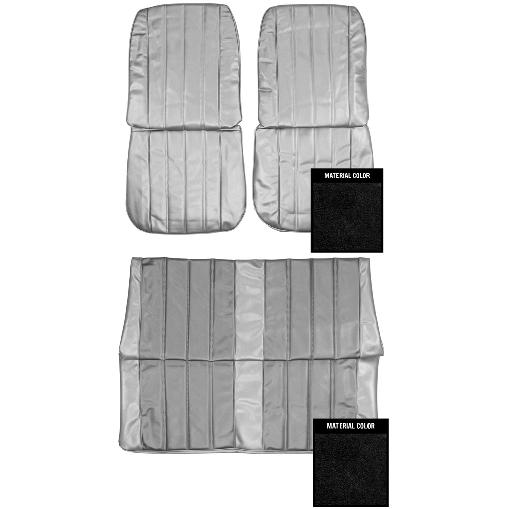 1966 Chevrolet Chevelle/Malibu STANDARD FRONT BUCKETS & REAR BENCH SEAT COVER COMPLETE SET (2 DOOR COUPE) - SET | IN2893V