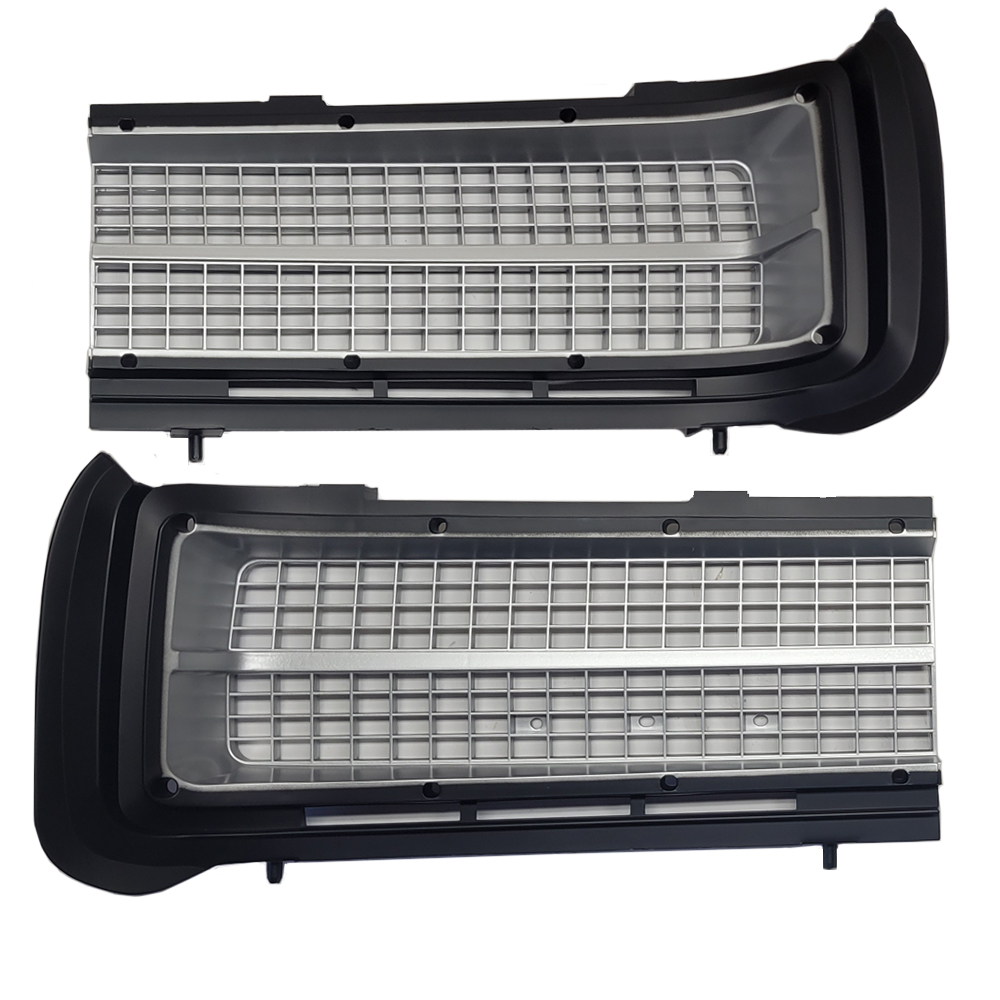1969 Pontiac GTO/LeMans/Tempest NEW FACTORY OEM GRILLES FOR CARS WITH OR WITHOUT HIDEAWAY HEADLAMPS (USE FACTORY CHROME MOLDINGS, NOT INCLUDED) - PR | GH12356G