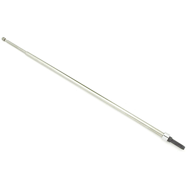 1967 Pontiac GTO/LeMans/Tempest ANTENNA ADJUSTABLE MAST WITH OVAL TIP AND OVAL BODY WITH A ROUND SHAFT STYLE BASE (STAINLESS) | RD1259G