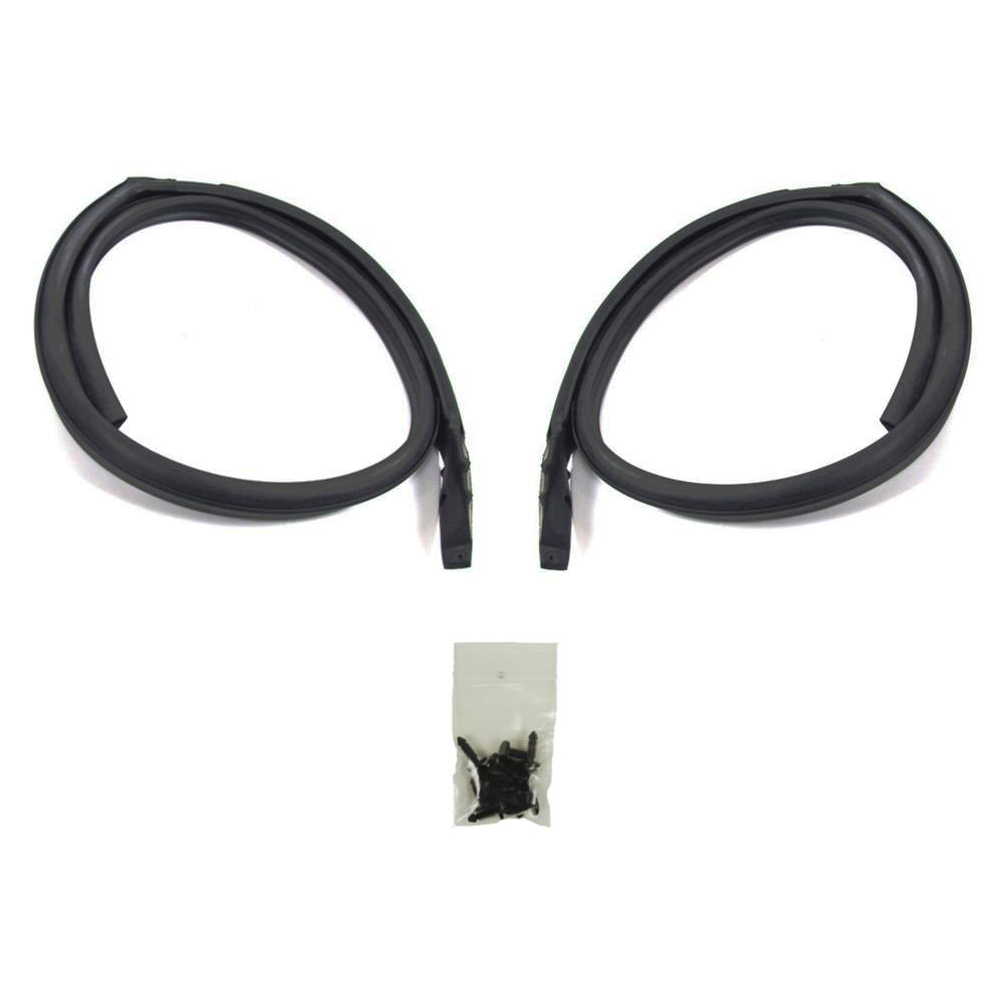 1972 Pontiac GTO/LeMans/Tempest LATEX ROOFRAIL WEATHERSTRIPS WITH MOLDED ENDS (HARDTOP) - PR (MOST ACCURATE ROOFRAIL WEATHERSTRIP ON THE MARKET. FEATURES GM APPEARANCE OF LATEX - CREATES A BETTER SEAL & IS SOFTER THAN MOST ON THE MARKET) - PR | WS6363A