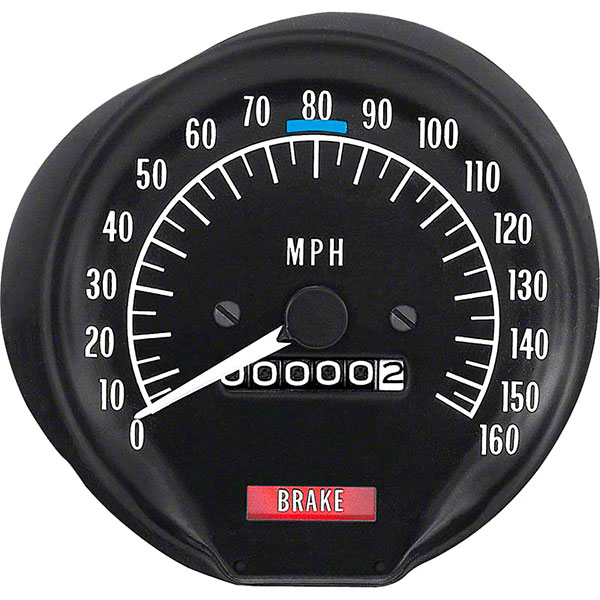 1973 Pontiac Firebird/TransAm SPEEDOMETER WITHOUT SEAT BELT WARNING (160 MPH) | IN12425F