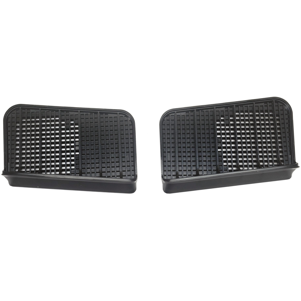 1971 Buick Skylark/GS/Regal/GN GS HOOD GRILLES (BLACK PLASTIC, NO TRIM) - PR | BP12431S