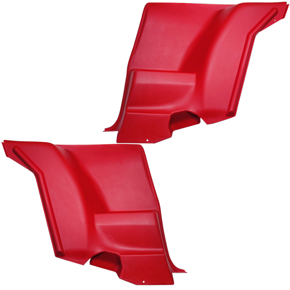1979 Pontiac Firebird/TransAm LOWER REAR ARM REST TRIM PANELS (RED) - PR | IN12462F