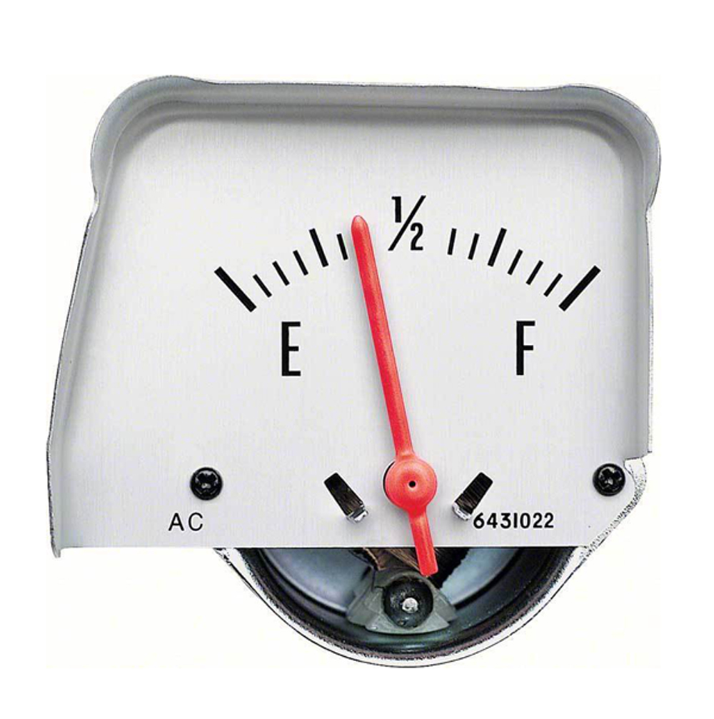 1968 Chevrolet Nova/Chevy II FUEL GAUGE SILVER FACE | CP1716Z