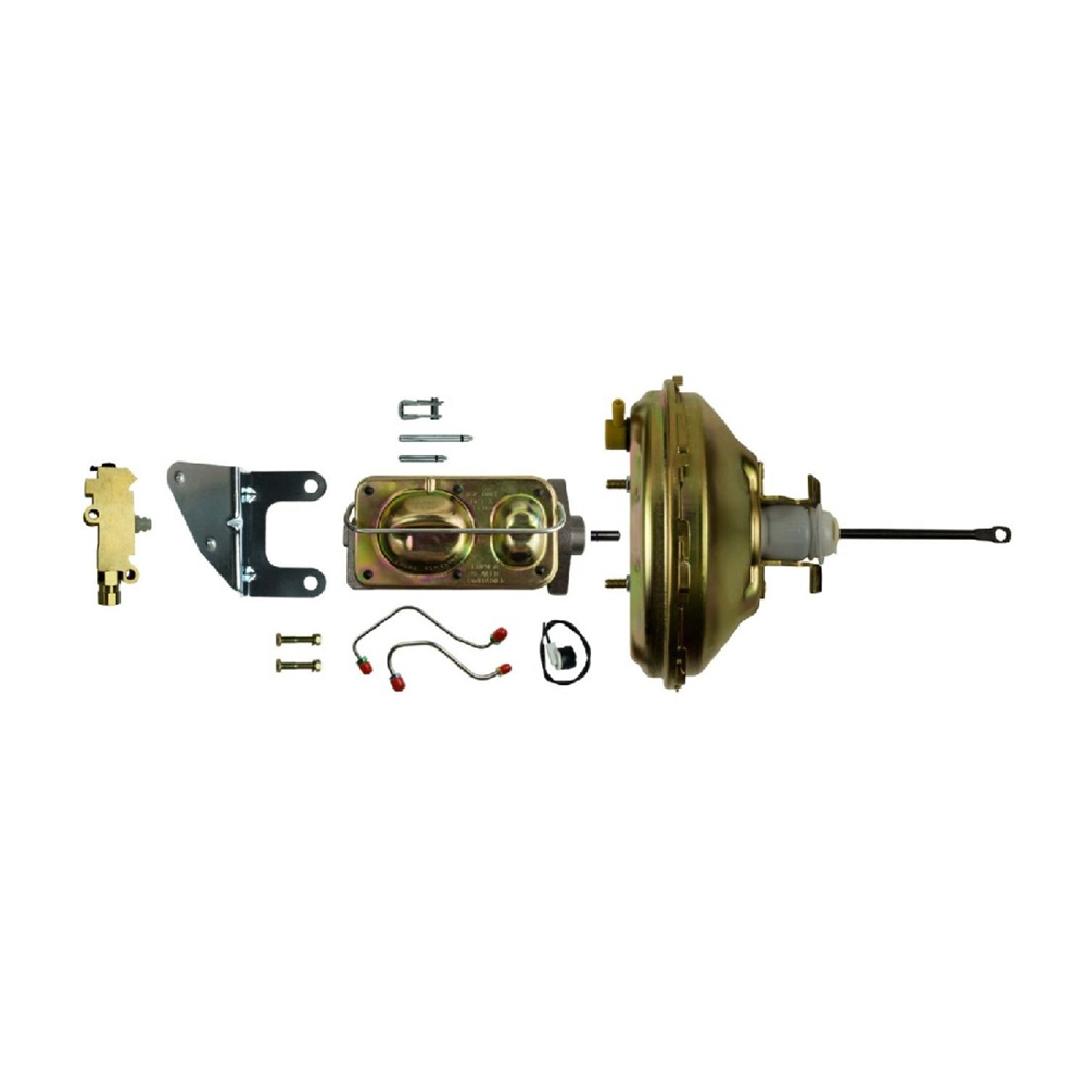 1975 Pontiac Firebird/TransAm NEW BRAKE BOOSTER ASSEMBLY WITH DELCO STAMP (INCLUDES THE BOOSTER, MASTER CYLINDER, VALVE, MOUNTING BRACKETS & LINES) | BR12505F