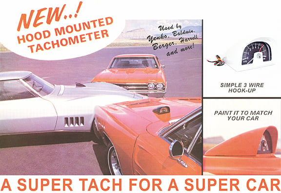 1985 Chevrolet El Camino NEW DIXCO STYLE HOOD TACH - 8000 RPM | BP12555Z