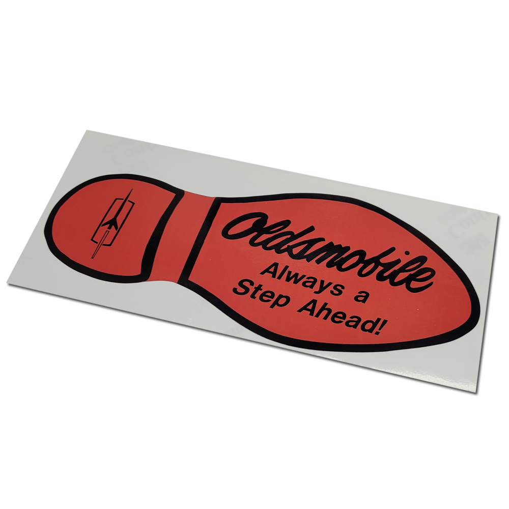 1982 Oldsmobile Cutlass/442/F85 VINTAGE SALES DECALS FOR OLDSMOBILE DEALERSHIP FLOOR (RED) - EA | DC12618T