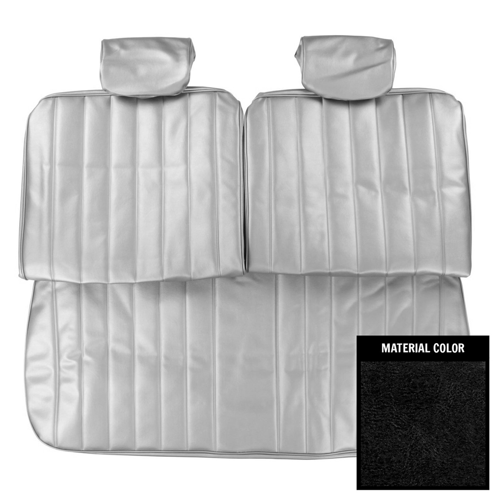 1969 Pontiac GTO/LeMans/Tempest FRONT SPLIT BENCH SEAT COVER ONLY (LEMANS - MADRID GRAIN VINYL, DIELECTRICALLY SEALED VERTICAL LINES, BUTTONS INCLUDED. HEADRESTS SOLD SEPARATELY) | IN12639G