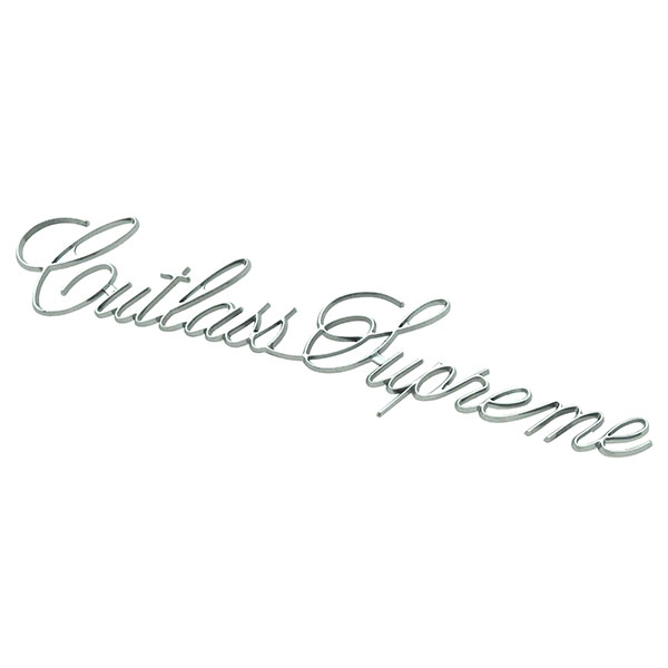 1974 Oldsmobile Cutlass/442/F85 TRUNK SCRIPT EMBLEM (CUTLASS SUPREME) - EA | EM12642T