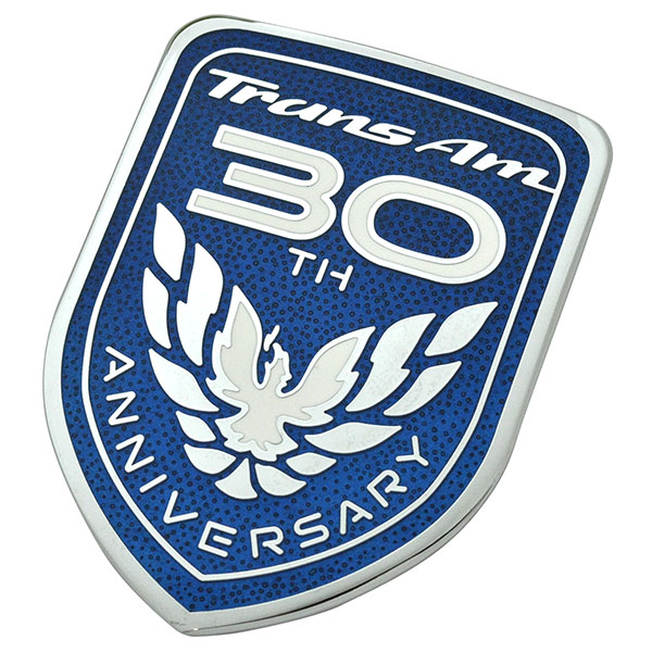 1999 Pontiac Firebird/TransAm 30TH ANNIVERSARY OUTSIDE BODY OEM EMBLEM (GM # 10401296 - LIMITED STOCK) | EM12649F