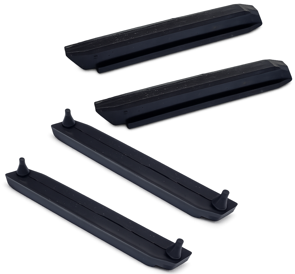 1969 Oldsmobile Cutlass/442/F85 3 & 4 CORE RADIATOR INSULATOR SET FOR CAR WITH LARGE AND SMALL SADDLES (2 LONG, 5-1/2 & 2 SHORT, 5) - SET | CS12651T